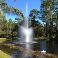 LED Lighted Lake Fountain EFL350 for 3 to 7 acre ponds